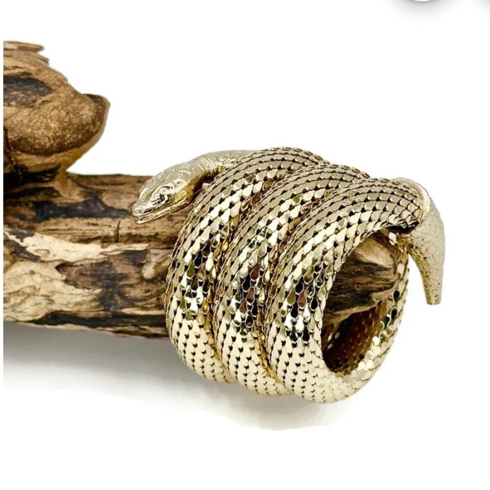 Whiting & Davis  vintage gold fill coil bracelet - Picture 11 of 14